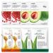 Moisturizing Mask 8 Pieces Fruit Face Mask Face Mask Sheet Moisturizing Facial Tissue Beauty Mask Face Mask Nourishing Soothing Care for All Skin Types Type 2