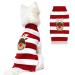 DELIFUR Holiday Xmas Reindeer Sweaters Dog Sweaters Year Christmas Sweater Pet Clothes for Small Dog and Cat(Red M) Medium 6-Elk