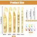 34 Pcs Large Crochet Hooks Set - Chunky Yarn Needles for Carpets & Scarves - Yellow - Buy Online on SooperMarket.com