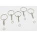 1 Inch Key Ring with Chain and Open Jump Rings - 50 Pack - Buy Online on SooperMarket.com