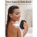 HEETA Hand-Held Body Shower Brush 2-Pack - Soft Silicone Body Scrubber for Gentle Exfoliation - Bath Brush for Men, Women, Kids - Suitable for All Skin Types - Black & Purple (Set of 2) - Buy Online on SooperMarket.com