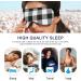 Haskirky Light Blocking Eye Mask | Breathable & Adjustable for Adults | Perfect for Travel, Yoga, Meditation & Office | Deep Sleep Goodies | White Black Buffa - Buy Online on SooperMarket.com