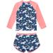 Girls Long Sleeve Swimsuit Set | UPF 50+ Protection | 9-10 Years | Pink Unicorn - Buy Online on SooperMarket.com
