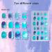 Siusio 120pcs Children Acrylic Fake Nails - Press On Glitter Gradient Nail Art Kits for Girls - Mermaid Beach Series - Buy Online on SooperMarket.com