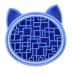 NOLITOY 2 1 Makeup Brush Storage Box Makeup Sponge Holder Brush Mat Makeup Brush Drying Rack Silicone Makeup Brush Cleaning Mat Cosmetic Makeup Brush Stand Makeup Tools Make up 11x2.5cm blue