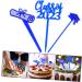 ABOOFAN 90 Pcs Graduation Cake Insert Grad Cupcake Toppers Graduation Decorations Graduation Cupcake Decoration Toppers Graduation Dessert Topper Cupcakes Black Decor Graduate Paper Cup 7.6X4CMx3pcs Bluex3pcs - Buy Online on SooperMarket.com
