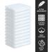 Zuperia 100% Cotton Luxury Wash Cloths 24 Pack - Soft & Absorbent Face Towels for Spa Gym Hotel, 12x12 Inches, White - Pack of 24 - Buy Online on SooperMarket.com