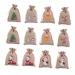PLAFOPE Holiday Bags 12pcs Christmas Drawstring Bag Candy Bags Xmas Candy Bag Drawstring Storage Bags Miss Cartoon