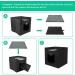 Geizire Cat House - Large Foldable Cat Cave for Indoor Cats - 2022 New Design - Cute Opening Shape - Medium Dark Grey - Buy Online on SooperMarket.com
