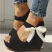 Gufesf 2022 Platform Sandals for Women - Sexy Polka Dot Wedge Sandals, Open Toe High Heel Shoes in Black - Size 8 - Buy Online on SooperMarket.com