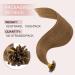 Silk-co U-tip Pre Bonded Hair Extensions 100% Real Remy Human Hair 20inch Nail Tip Keratin Nail Fusion (#06 Light Brown) - Buy Online on SooperMarket.com