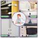Child Safety Cabinet Locks - Baby Proofing Latches for Cabinets, Drawers, Cupboards, Fridge, Toilet - 8 Pack White & Black - Buy Online on SooperMarket.com