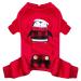 KYEESE Dog Pajamas Dog Pjs for Small Medium Dogs Xmas Holiday Dog Onesie Puppy Pajamas Stretchable Soft Velvet Medium (Pack of 1) 1# Penguin