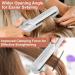 OBEST 360 Airflow Curling Iron & Titanium Flat Iron - 2 in 1 Fast Heat Straightener & Curler with Cooling Air Dual Voltage for Travel - White - Buy Online on SooperMarket.com