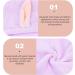MAGICLULU Hair Protection 4pcs Bunny Ears Dry Hair Hat Hair Ring Quick Dry Coral Fleece Hair Health Violet - Buy Online on SooperMarket.com