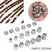 18PCS Stainless Steel Hair & Beard Beads for Braiding - Viking Style - Buy Online on SooperMarket.com