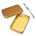 CCbeauty Reusable Under Eye Patches + Eye Cream Applicator Value Set | 100% Silicone Eye Gel Pads | Boost Hydration | Minimize Fine Lines + Wrinkles + Dark Circles | Storage Tin Included | Mango