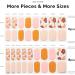 NAILOG Semi Cured Gel Nail Strips 34 pcs Salon-Quality Gel Nail Stickers Long Lasting Nail Wraps for Women with Soft Gel Finish Christmas New Year Design Waltz of The Flowers - Buy Online on SooperMarket.com