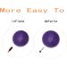 Purple 8-Inch Exercise Ball with Pump - Mini Yoga & Pilates Ball for Core Stability & Physical Therapy - Buy Online on SooperMarket.com