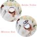 8-Pack Bridal Party Makeup Mirrors and Bracelets Set - Bride to Be Mirror, 7 Bride Tribe Mirrors, Bridesmaid Love Knot Bracelets for Bachelorette Party - Champagne - Buy Online on SooperMarket.com