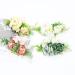 4 Pack Artificial Rose Flower Metal Silver Hair Combs - Wedding Hair Clips & Barrettes for Women - Buy Online on SooperMarket.com