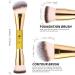 DUcare Dual-Ended Foundation Brush - Perfect for Blending Liquid, Powder, & Cream Makeup - Buy Online on SooperMarket.com