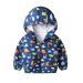JinBei Jacket Boy Toddler Kids Hooded Jackets Baby Waterproof Windbreaker Hooded Zip Windproof Long Sleeve Coat Cloak Sunscreen Outwear Raincoat Cartoons Thick Clothes Soft Light and Thin 1-7 Years 120 Bleu