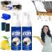 Kitchen Foam Cleaner All-Round Kitchen Cleaning Foam Japanese Multi-Purpose Cleaner Spray Japanese Professional Kitchen Oil Stains Removing Cleaner Bubble Cleaner Foam Spray (2pcs)