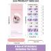 Semi Cured Gel Nail Strips - Purple Long Lasting Waterproof Nail Polish Stickers Set with Cuticle Stick, File, Wipes & Sealing - UV/LED Lamp Required - Buy Online on SooperMarket.com