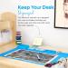 Large Silicone Crafts Painting Mat with Cup | Washable & Nonstick Artist Mat | Pink 23.8x15.7 Inch - Buy Online on SooperMarket.com