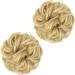 PORSMEER 2pc Messy Hair Buns Extensions Blonde Curly Wavy Scrunchies for Women Girls - Large Synthetic Updo Chignons 24/613 - Buy Online on SooperMarket.com