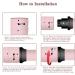 SIQUER 4 in 1 Curling Wand Set - Versatile Beach Waves Curler with Instant Heat 1/2 to 1 1/2 Inch Pink - Ideal for Women | International Shipping Available - Buy Online on SooperMarket.com