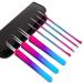 NUOMI 7 Pcs/Set Blackhead Remover Needles Stainless Steel Acne/Pimple/Comedone/Zits Fine Needles Extractor for Face Rose Forehead Cleaning Beauty Crafts with A Hard Shell Case Rainbow