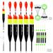 SEAOWL Fishing Slip Bobber Float Kit,Balsa Slip Corks and 60pcs Bobber Stops for Crappie Panfish Trout Bass Fishing B.3/8oz(10g)-5pcs