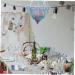 ABOOFAN 1pc Chandelier Household Decor Christmas Party Supplies Neon Color Scene Decor Hanging Accessories Silver 35x35x40cm - Buy Online on SooperMarket.com
