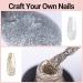 Gold & Silver Glitter Gel Nail Polish Set - UV Soak Off, Salon Quality DIY Manicure Kit - Buy Online on SooperMarket.com