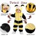 Doladola Unisex Baby Toddler Romper Jumpsuit Hooded Cartoon Sleepsuit 12-18 Months - Bee Design - Buy Online on SooperMarket.com