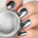 PrettyDiva Silver Chrome Nail Powder - Rose Gold Effect Mirror Nail Powders Pure Metallic Chrome Powder Manicure Pigments for Nail Art