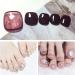 100 Pieces Acrylic Full Cover Toenail Tips - Wrong Toenail Solutions for Perfect Pedicures | International Shipping - Buy Online on SooperMarket.com
