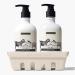 Beekman 1802 Hand Wash & Lotion Ceramic Caddy Set - 12.5 oz Each - Deeply Cleanses & Hydrates Dry Hands - With Goat Milk - Good for Sensitive Skin - Cruelty Free Unscented