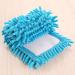 Mop Head Washable Refill Replace Dust Cloth Cleaning Wet Dry Use Chenille Pad Blue - Buy Online on SooperMarket.com