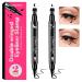Komoko Eyeliner Stamp Winged Eyeliner Stamp (2 Count) Smudgeproof & Waterproof Liquid Eyeliner Pen for All Eye Shapes Stamp Eyeliner Liquid Liner for Cat Eye Eye Liner Stamps Wingliner (Wing&Moon)