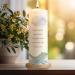 Personalized Gravure Printed Baptism Candle | Ark Rainbow Design | High-Quality Christening Gift for Boys & Girls | 250/80 mm Blue - Buy Online on SooperMarket.com