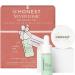 Honest Beauty Never Basic Skincare Duo | Mini Hyaluronic Acid Infused Hydrogel Cream (0.57 fl oz) + Mini Green Juice Antioxidant Serum (0.4 fl oz) | EWG Verified Vegan + Cruelty Free