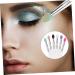 BELLIFFY 6pcs Eye Shadow Brush Makeup Eyeshadow Big Sequined Eyeshadow Brush Transparent Plastic Handle - Buy Online on SooperMarket.com