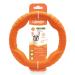 LaRoo Floating Flying Dog Disc Toys Summer Pet Training Outdoor Durable Chew Toys for Medium and Large dogs (Medium Orange/22cm)