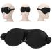 Black Soft Polyester Magnet Blindfold for Comfortable Home Use - Adjustable Size - Buy Online on SooperMarket.com