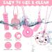 Sensory Chew Necklace Set - 5 Pink Teether Chew Toys for Autistic Children | Anxiety & Biting Relief | Food Grade Silicone Teether for Teething & Oral Motor Needs - Buy Online on SooperMarket.com