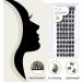 72 D-Curl Cluster Lashes B35 - Soft and Fluffy DIY Eyelash Extensions | 12mm Individual Natural Clusters - Buy Online on SooperMarket.com