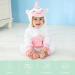 COOKY.D Baby Hooded Rompers | Winter Flannel Jumpsuit Pajamas | 18-24 Months | White - Buy Online on SooperMarket.com